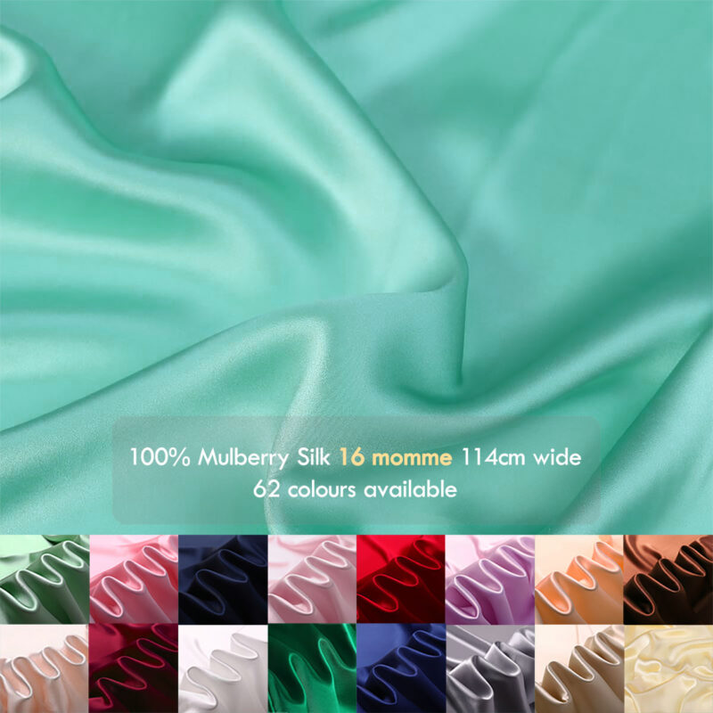 16 momme 45"(114cm) 100% Natural Mulberry Silk Satin Fabrics, , silk charmeuse