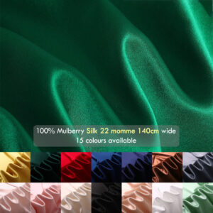 22 momme silk charmeuse fabrics, 55″(140cm) 100% Mulberry Silk satin for slip Dress