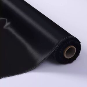 16 momme Black silk satin fabrics , White 100% mulberry silk charmeuse, 55″(140cm) wide