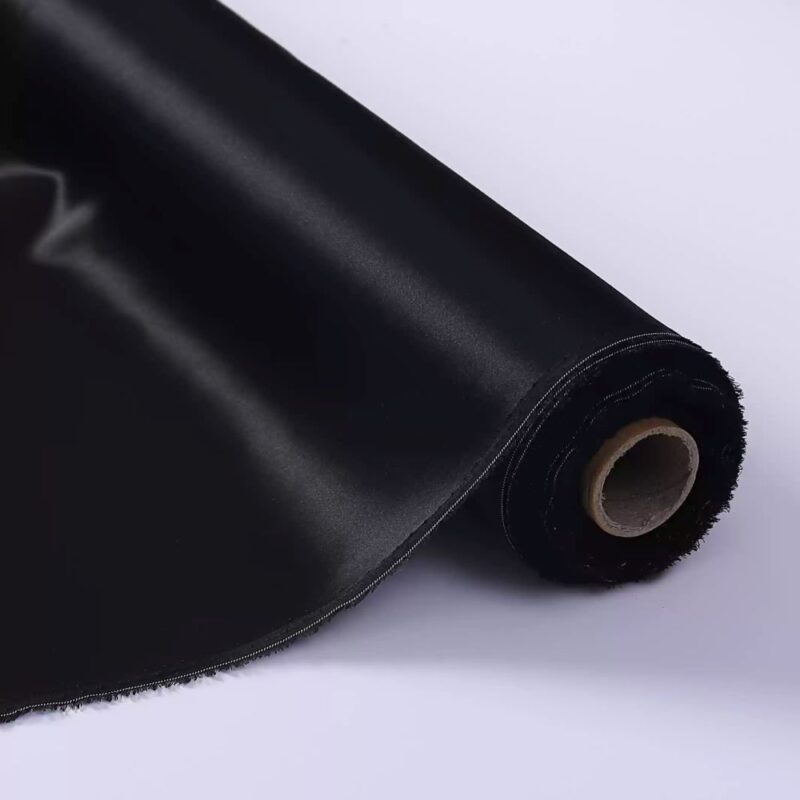 16 momme Black silk satin fabrics , White 100% mulberry silk charmeuse, 55″(140cm) wide