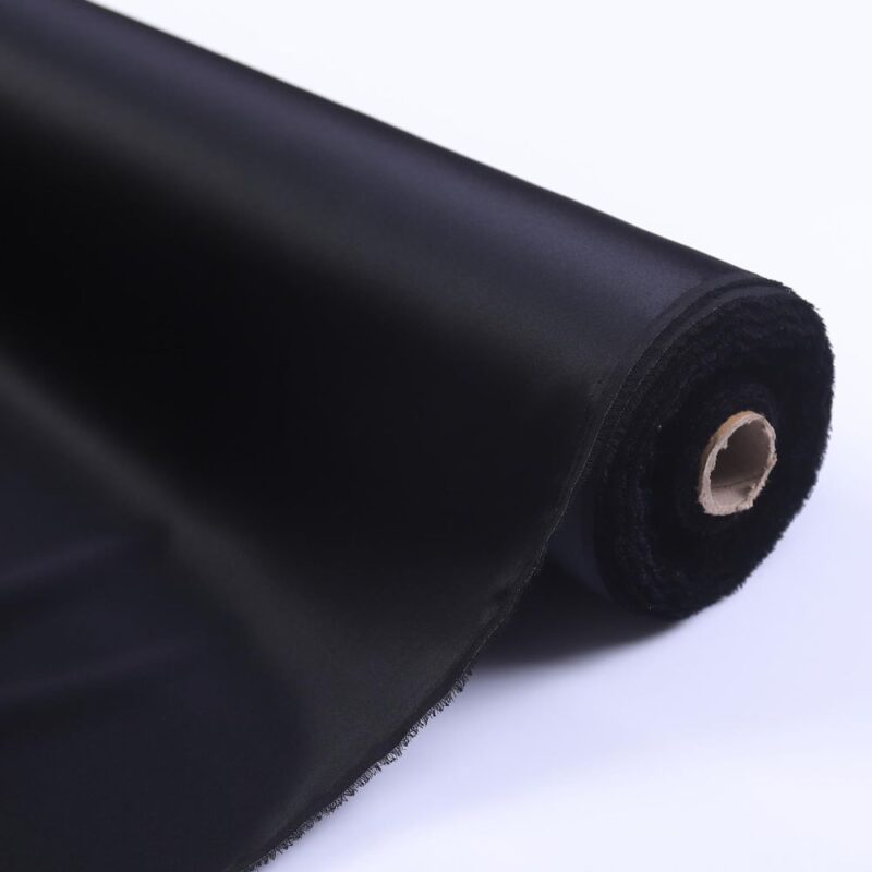 16 momme Black silk satin fabrics , White 100% mulberry silk charmeuse, 55″(140cm) wide - Image 5