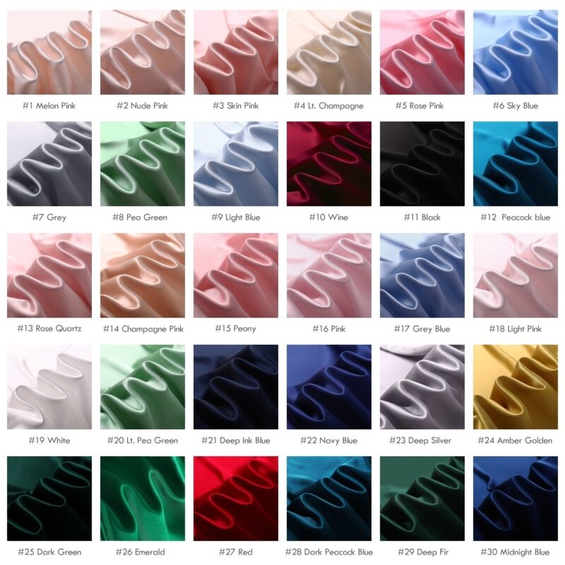 16 momme 45"(114cm) 100% Natural Mulberry Silk Satin Fabrics, , silk charmeuse - Image 7
