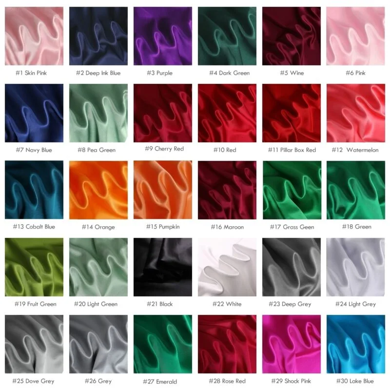 30 momme mulberry silk satin fabrics, 45″(114cm) heavyweight Silk for dress - Image 8