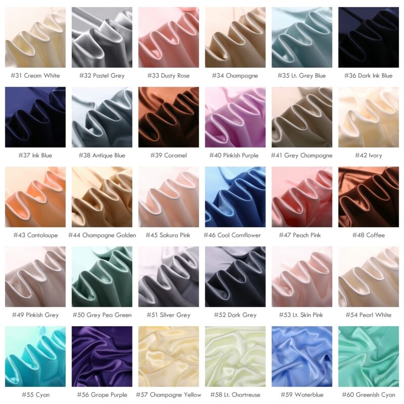 16 momme 45"(114cm) 100% Natural Mulberry Silk Satin Fabrics, , silk charmeuse - Image 8