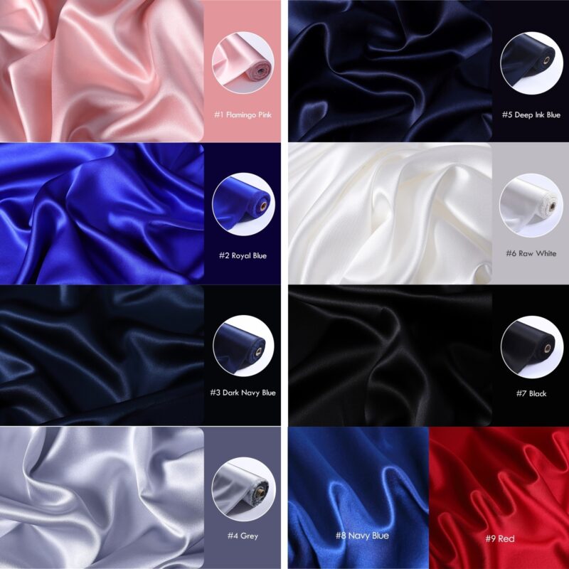 30 momme silk satin fabrics, 55″(140cm) Heavyweight 100% Mulberry Silk for Dress Shirts - Image 9