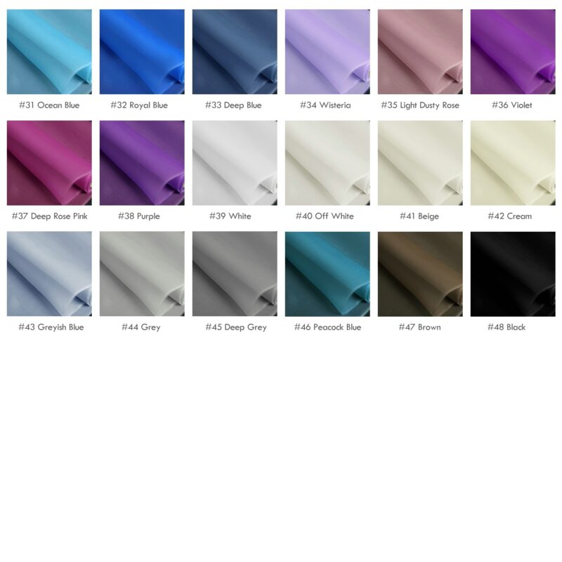 5 momme mulberry Silk organza fabrics, 140cm 100% natural silk transparent voile for sheer shirts - Image 9