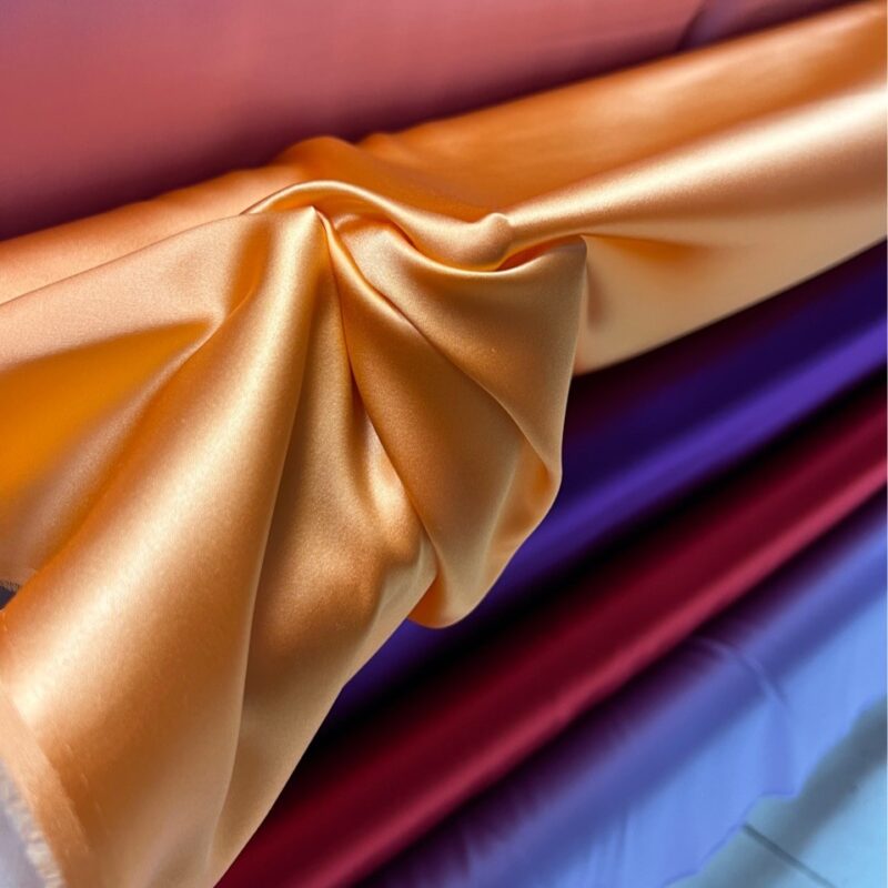 19 momme 45″(114cm) 100% Mulberry Silk Satin Fabrics Natural for Slip Dress - Image 2