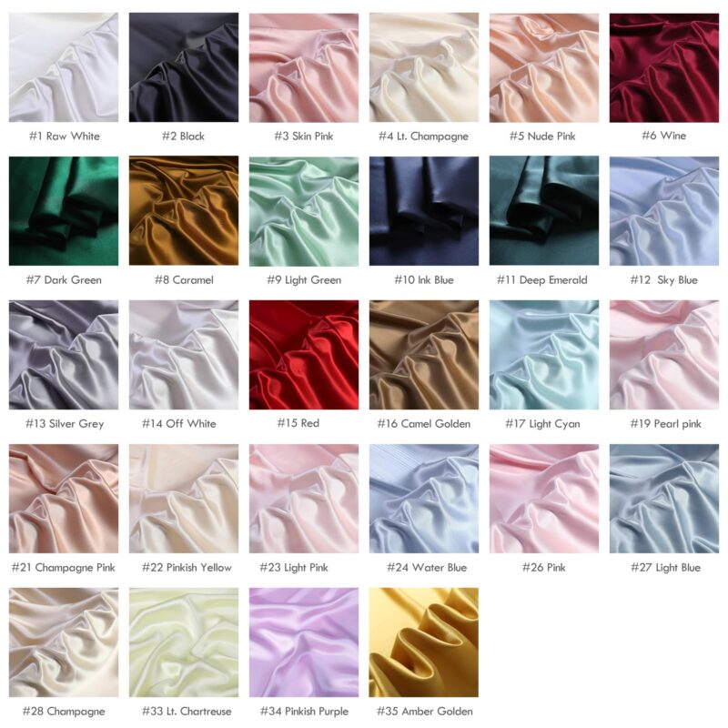19 momme silk satin fabrics, 55″(140cm) 100% Mulberry Silk for slip Dress - Image 9